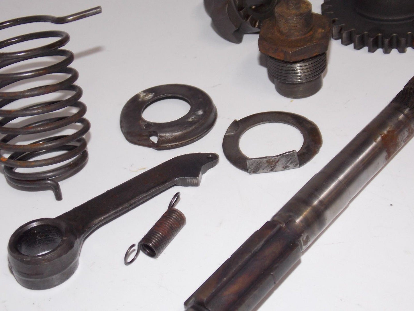 '73 KTM PENTON 175 MOTOR KICK STARTER MECHANIISM RATCHET SHAFT SPRING GEAR MC GS - MotoRaider