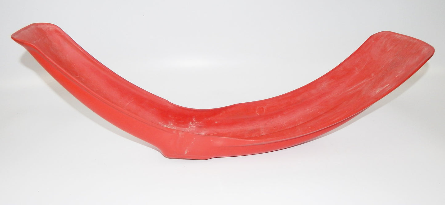 HONDA 61100-KS6-0000 1991 CR500 CR250 RED FRONT FENDER MUD GUARD - MotoRaider