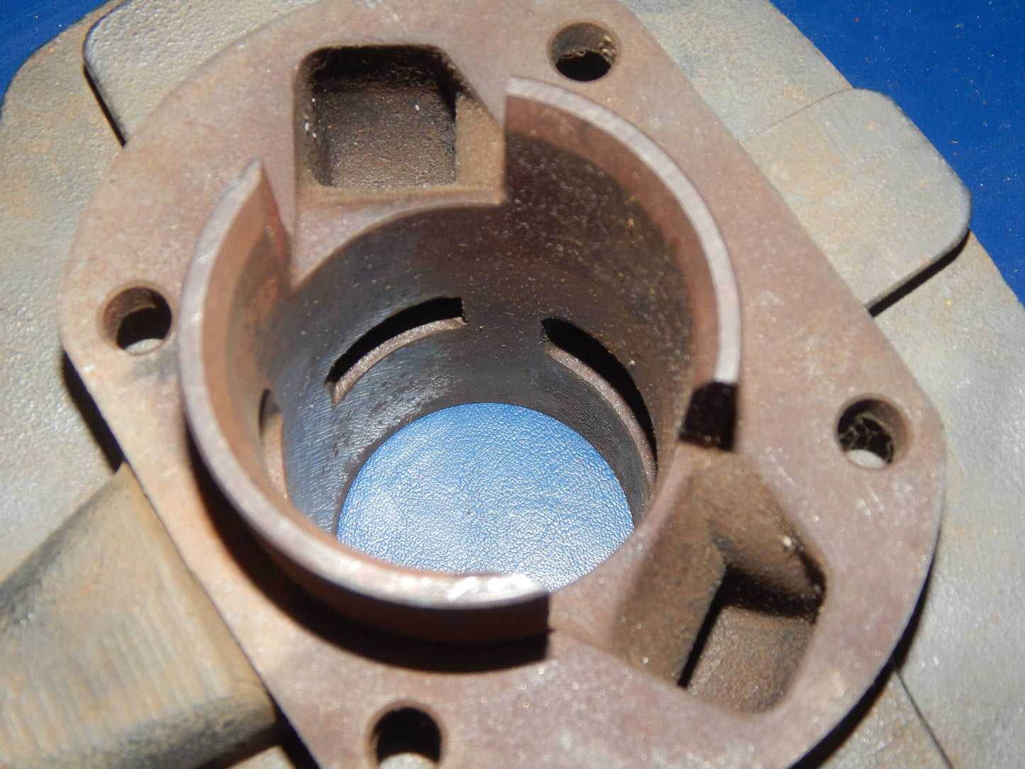 1960's SACHS 125 MOTOR IRON CYLINDER+HEAD BORE 53.70mm DKW HERCULES 0613-106-099 - MotoRaider