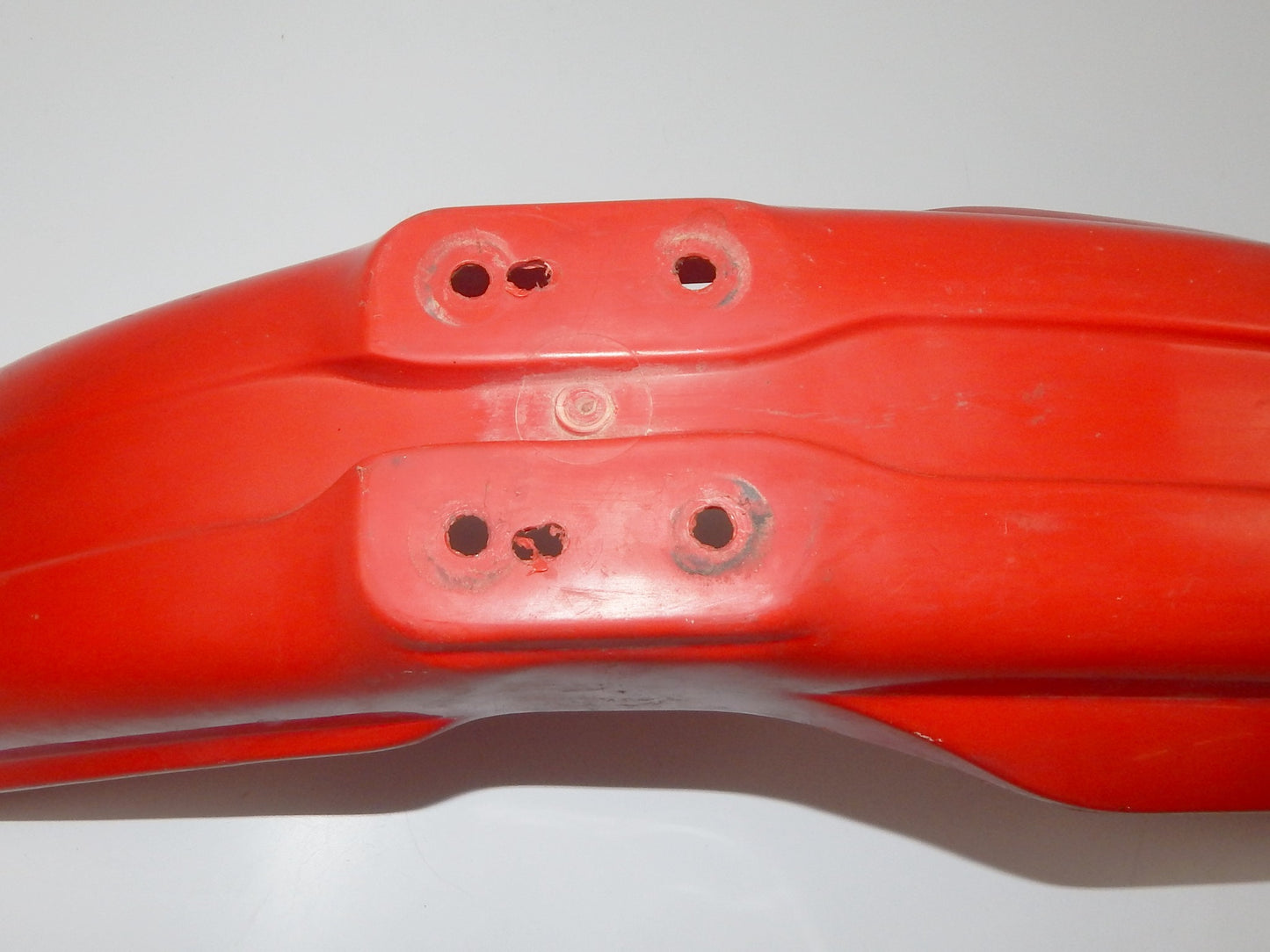HONDA 61100-KS6-0000 1991 CR500 CR250 RED FRONT FENDER MUD GUARD - MotoRaider