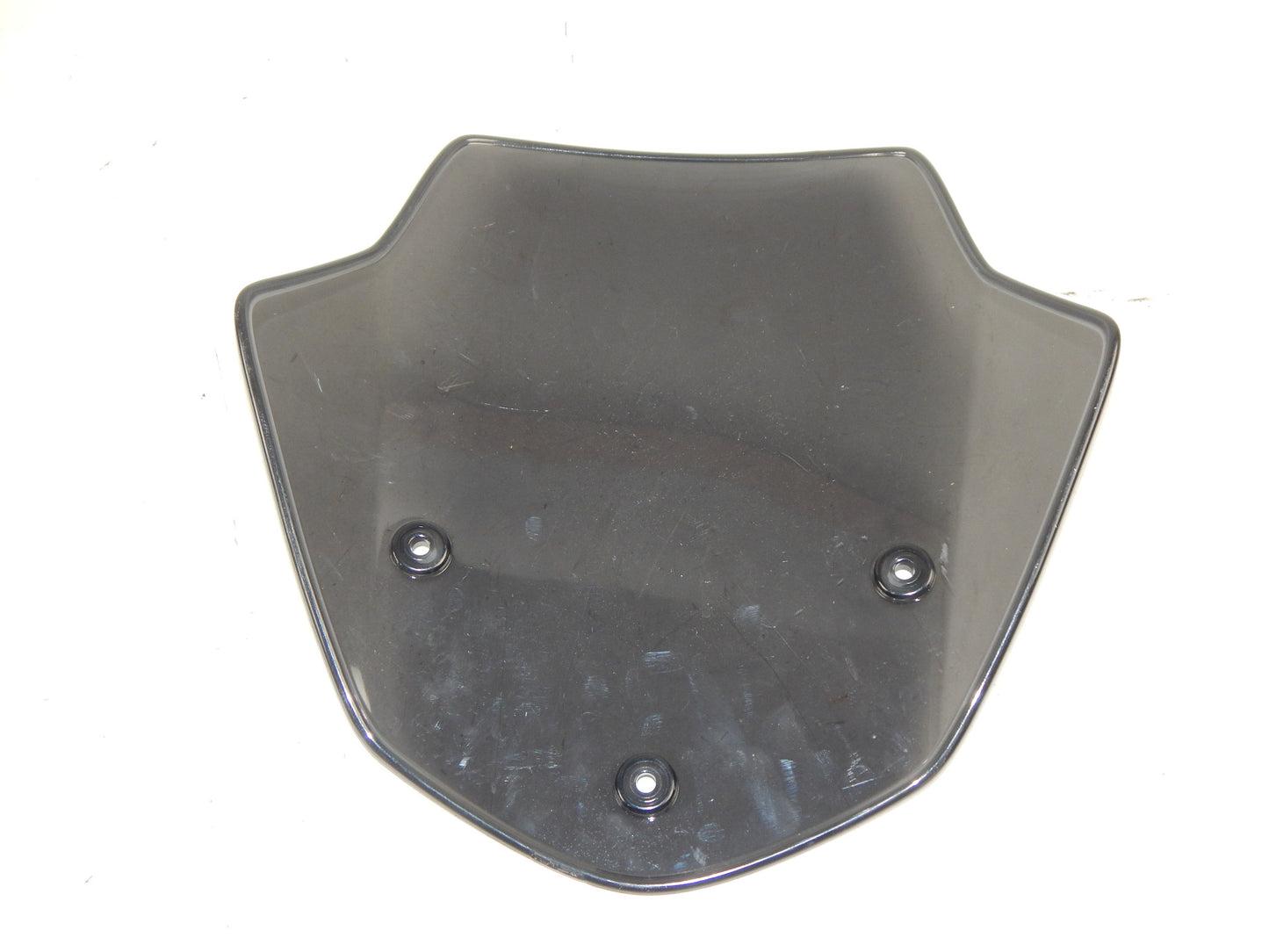 SMOKE GRAY WIND SCREEN SHIELD MOTORCYCLE SCOOTER MOPED W=11.75" H=11.5" - MotoRaider