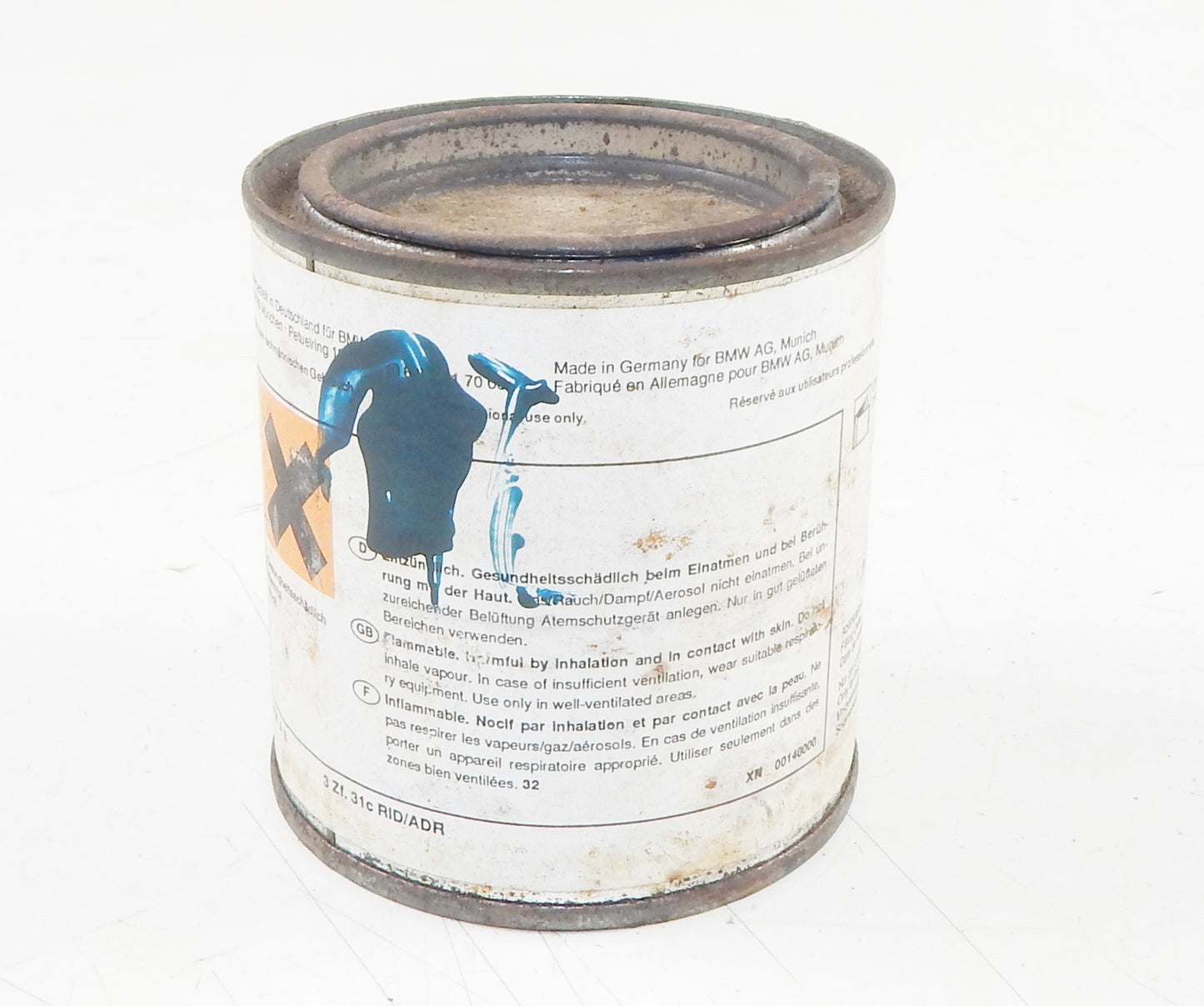 OEM BMW PAINT CAN 250ml PEARLCOLOR BASECOAT BMW 277 PINE GREEN (PINIENGRÜN) - MotoRaider
