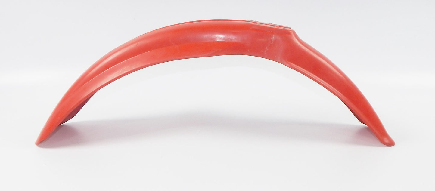 HONDA 61100-KS6-0000 1991 CR500 CR250 RED FRONT FENDER MUD GUARD - MotoRaider