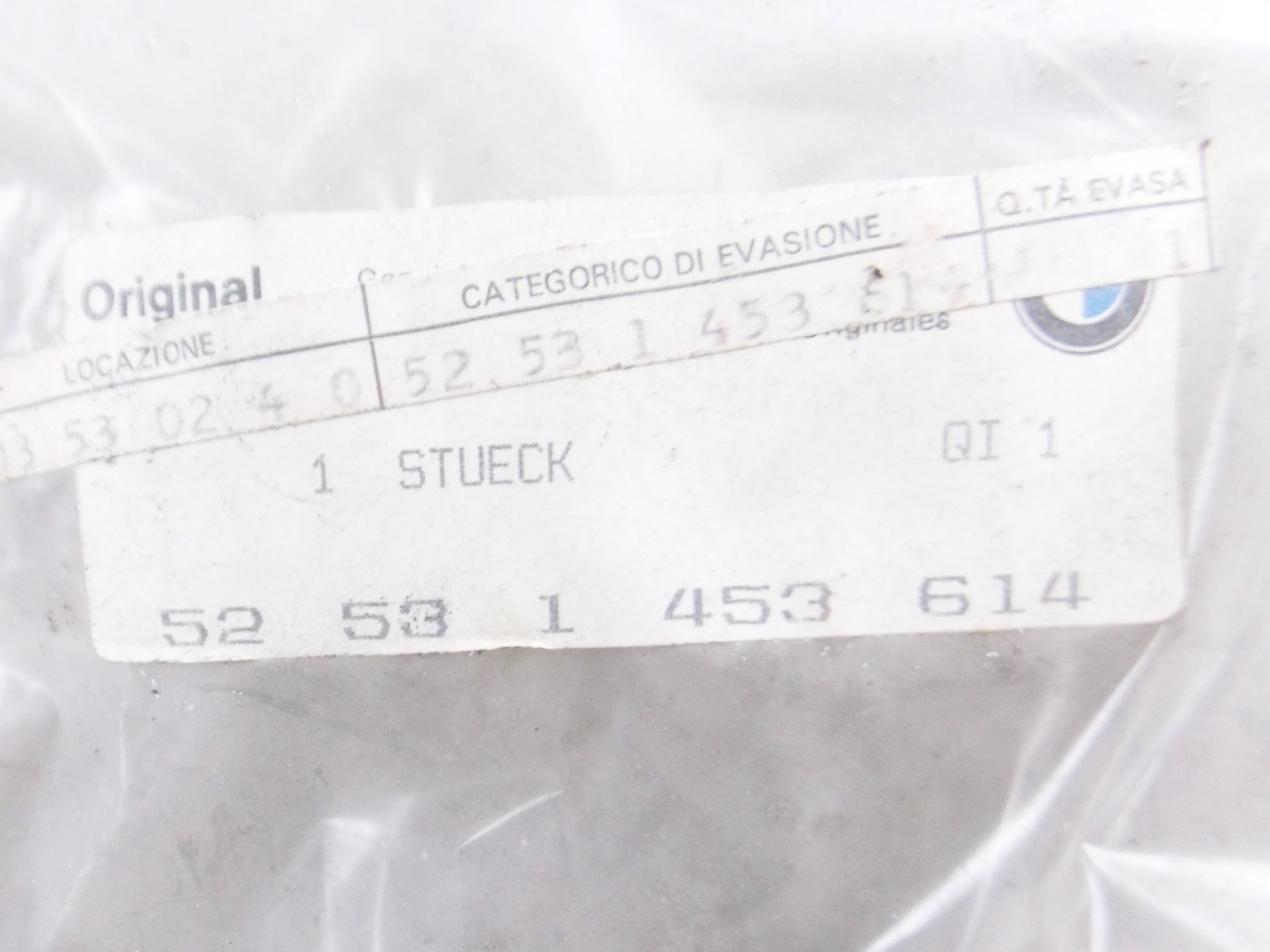 OEM BMW K100RS K100 RS (K589) TAIL SECTION PART UPPER - ALASKA BLUE 52531453614 - MotoRaider