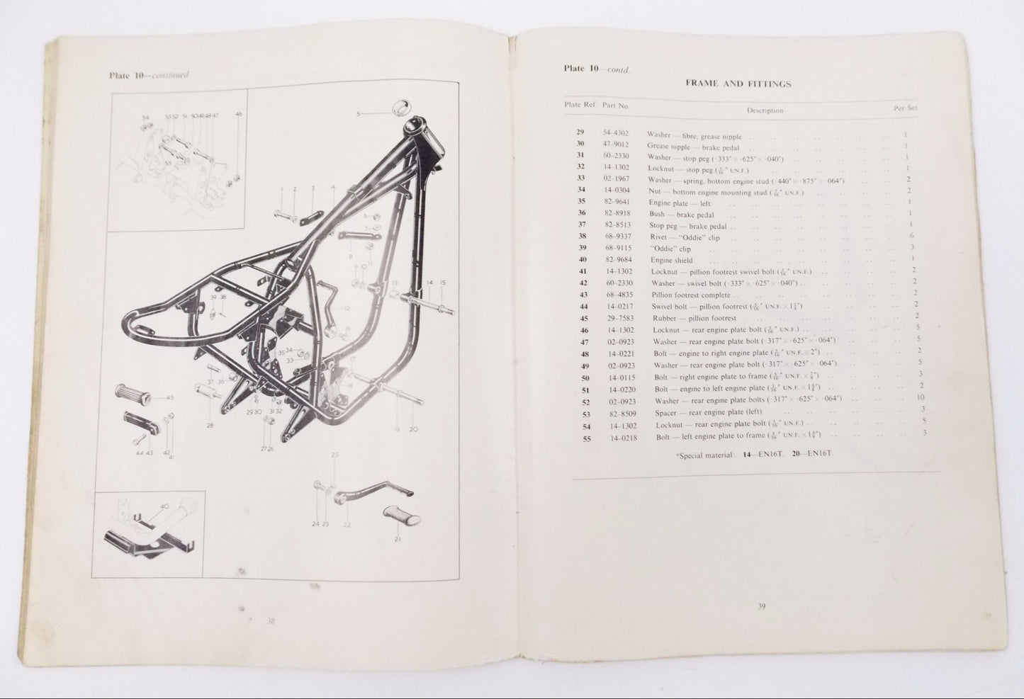 1971 BSA 750cc REPLACEMENT SPARE PARTS LIST BOOK MANUAL A75 ROCKET 3 REF 00-5723 - MotoRaider