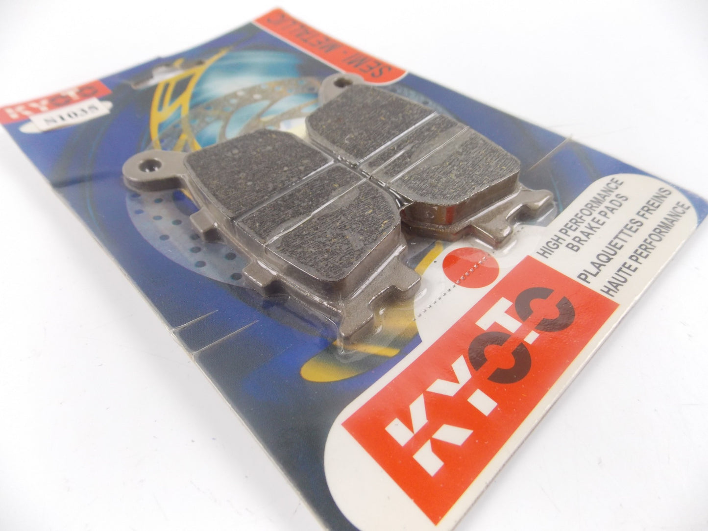 KYOTO SEMI METALLIC REAR WHEEL BRAKE PADS HONDA CB VT YAMAHA SUZUKI BANDIT S1035 - MotoRaider