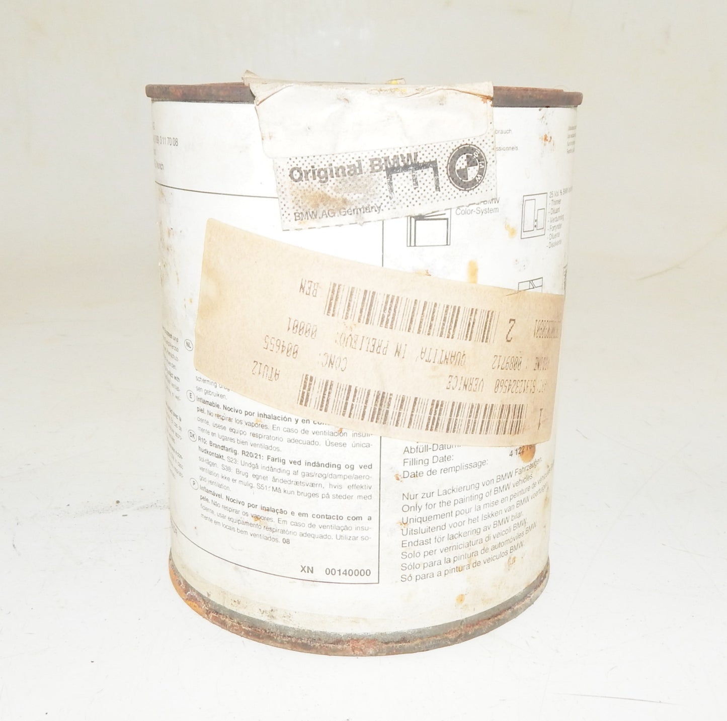 OEM BMW ACRYLIC PAINT COBALT BLUE (Kobaltblau) CAN 1000ml 2 BMW 321 51912324560 - MotoRaider