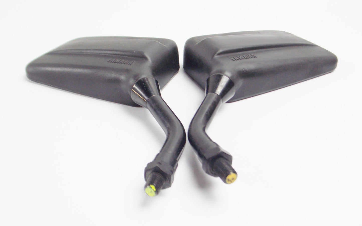 RIGHT LEFT OEM YAMAHA MIRROR BLACK THREAD 10mm STEM LENGTH 4.25" SIZE 3.25x5.25" - MotoRaider