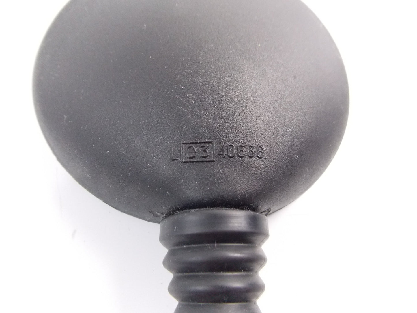 NOS OEM ORION MOTORCYCLES LEFT ROUND MIRROR LENGTH=8" THREAD=10mm E3 40666 - MotoRaider