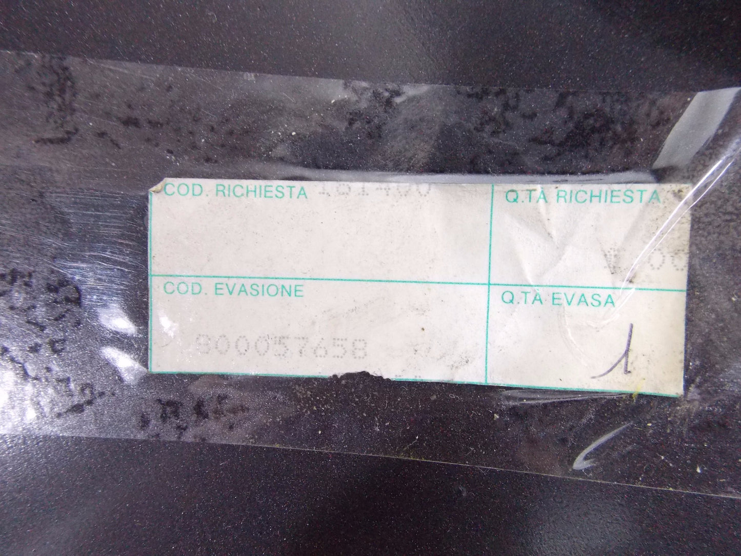 NOS OEM CAGIVA 1987 ELEFANT 350 RH GAS TANK SHROUD FAIRING (BLACK/RED) 800057658 - MotoRaider