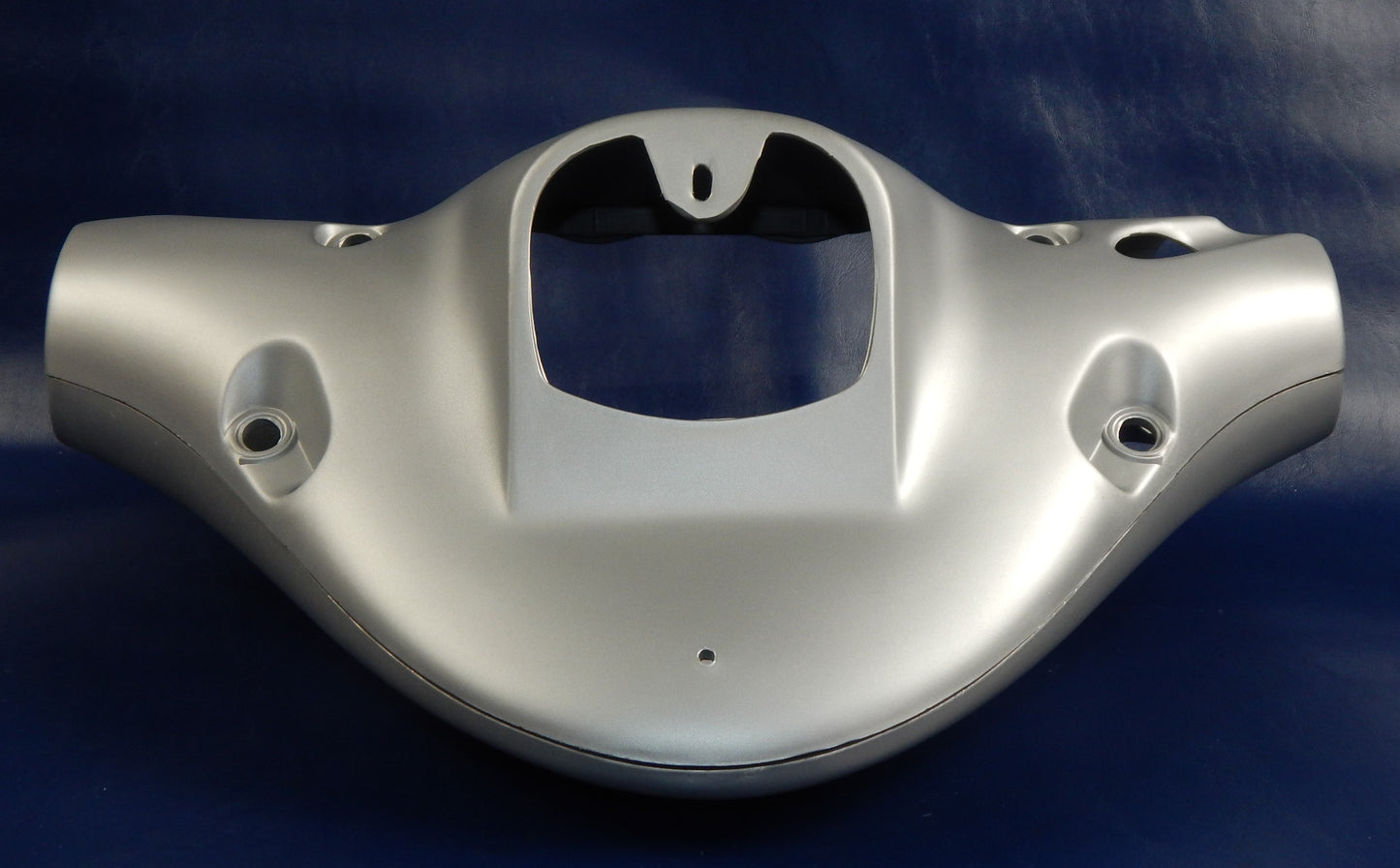 OEM MALAGUTI SCOOTER F15 HANDLEBAR COVER SET MATTE SILVER 071.263.88 07126388 - MotoRaider