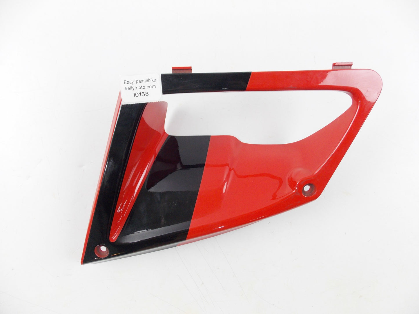 NOS OEM HONDA 64355-MV9A-000 LOWER LEFT SIDE COWL FAIRING RED BLACK CBR600 1994 - MotoRaider