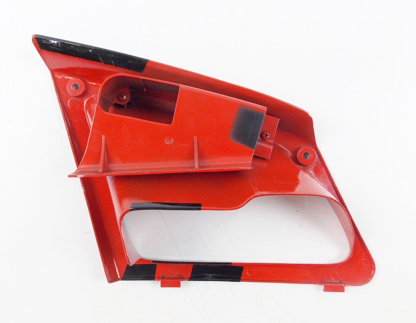 NOS OEM HONDA 64355-MV9A-000 LOWER LEFT SIDE COWL FAIRING RED BLACK CBR600 1994 - MotoRaider