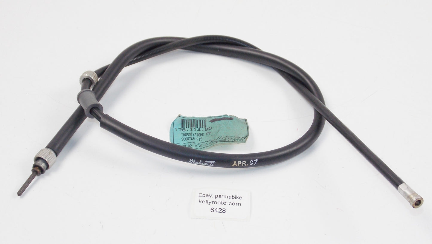 NOS OEM MALAGUTI SCOOTER FIREFOX F15 SPEEDOMETER CABLE KM 178.114.00 | 17811400 - MotoRaider