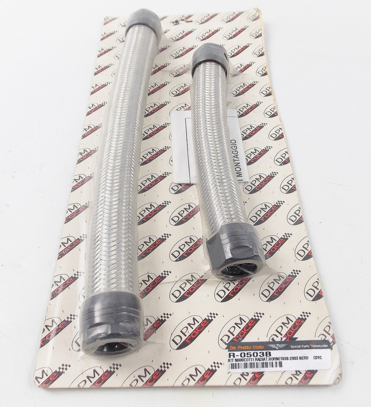 NOS DE PRETTO MOTO 2003 HONDA HORNET 600 BREADED RADIATOR HOSE KIT R-0503B - MotoRaider