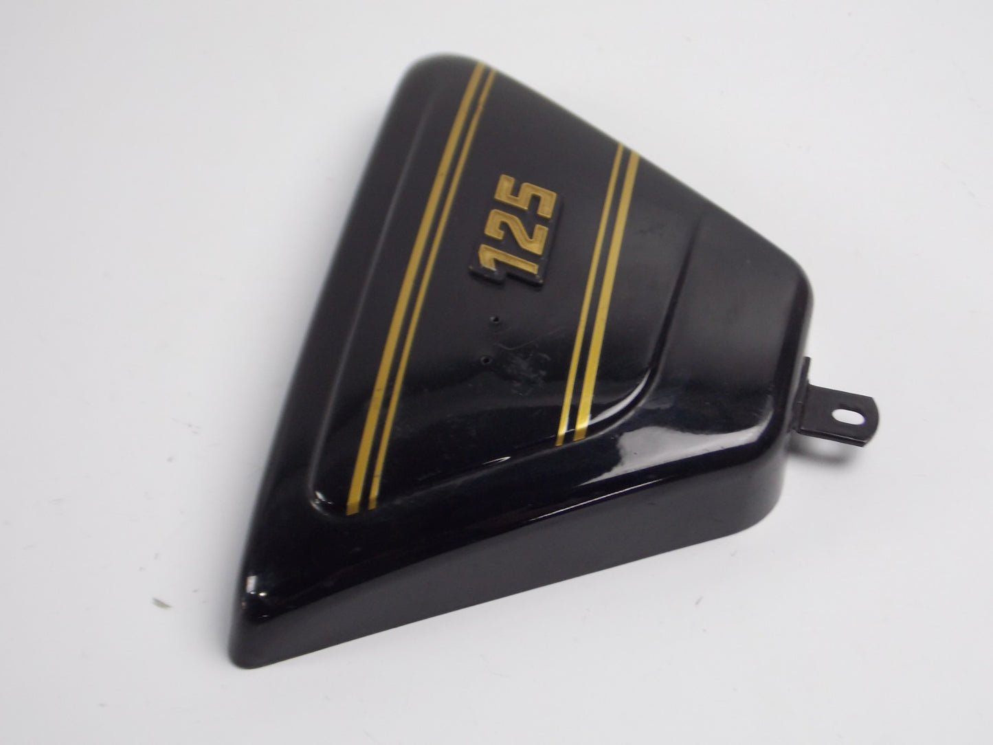 NOS OEM LAVERDA LZ 125 175 LH FRAME SIDE COVER PANEL BLACK 61 706 050 61706050 - MotoRaider