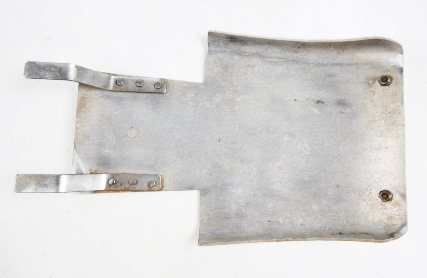 VINTAGE MOTORCYCLE ENGINE FRAME PROTECTOR SKID PLATE 14"x9.5" ENDURO MOTOCROSS - MotoRaider