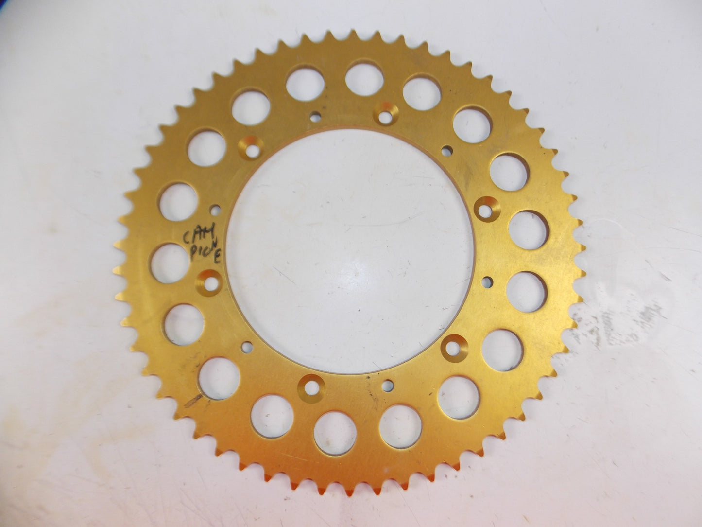 VINTAGE MOTORCYCLE ALLOY REAR SPROCKET GOLD T=56 BETA CAGIVA APRILIA SIMONINI - MotoRaider