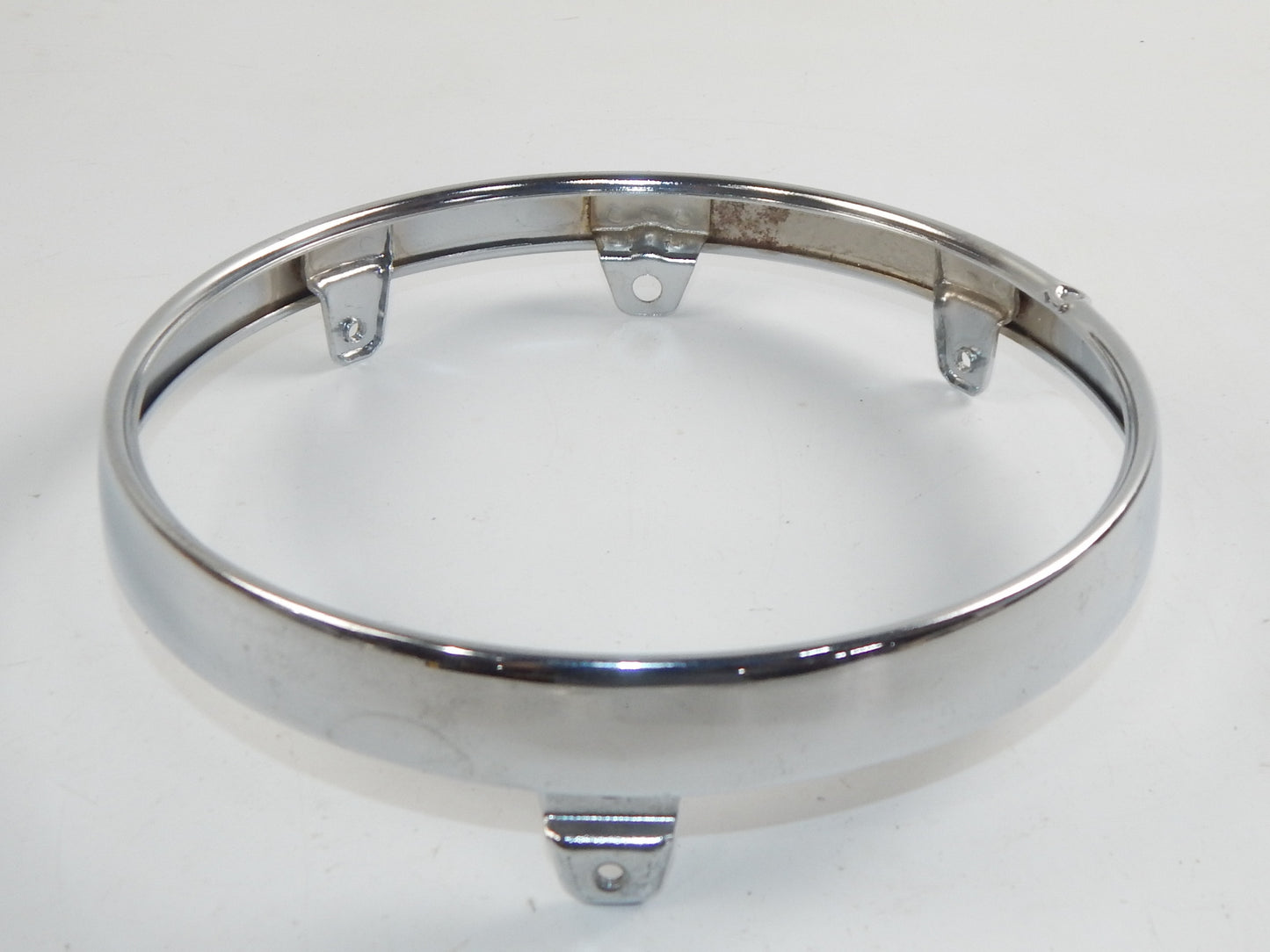OEM KAWASAKI HEADLIGHT RIM BEZEL CHROME 001-1834 STANLEY VINTAGE MOTORCYCLE - MotoRaider
