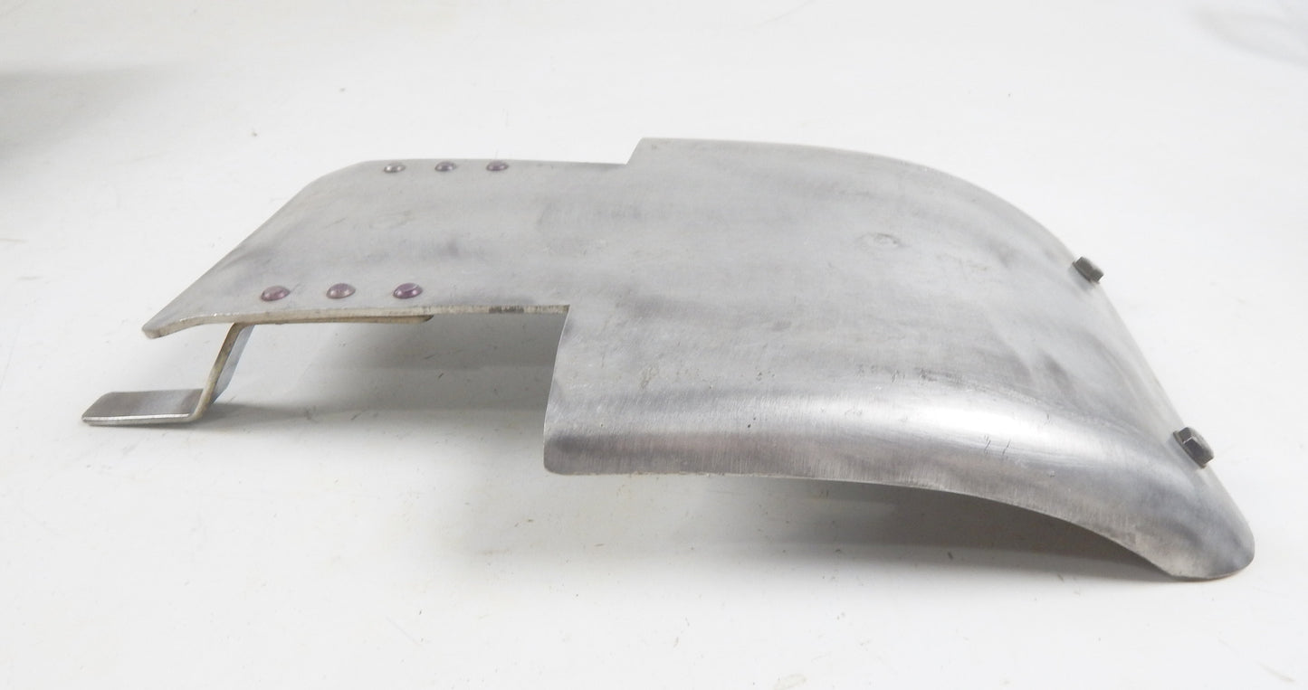 VINTAGE MOTORCYCLE ENGINE FRAME PROTECTOR SKID PLATE 14"x9.5" ENDURO MOTOCROSS - MotoRaider
