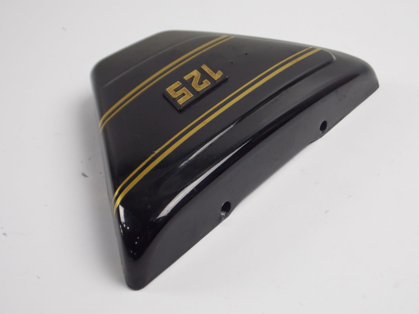NOS OEM LAVERDA LZ 125 175 LH FRAME SIDE COVER PANEL BLACK 61 706 050 61706050 - MotoRaider