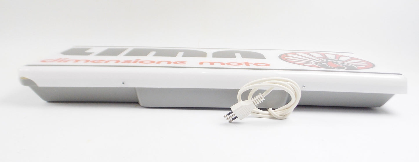 LIMA DIMENSIONE MOTO ORIGINAL ITALIAN DEALER SIGNAL WHITE 29.75x11.75x3" MARQUEE - MotoRaider