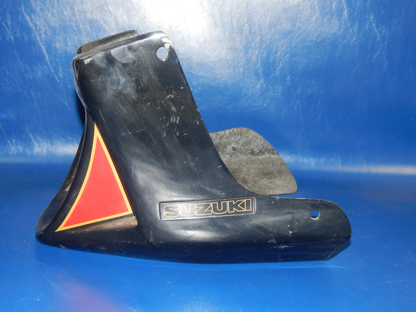 1980's SUZUKI GS GSX WINDLINE FIBERGLASS LOWER FAIRING ENGINE SPOILER CHIN BLACK - MotoRaider