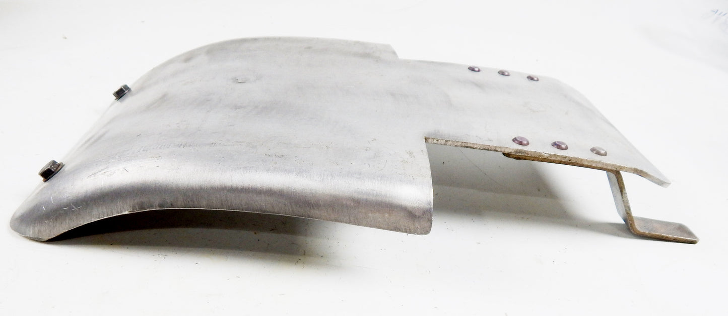 VINTAGE MOTORCYCLE ENGINE FRAME PROTECTOR SKID PLATE 14"x9.5" ENDURO MOTOCROSS - MotoRaider
