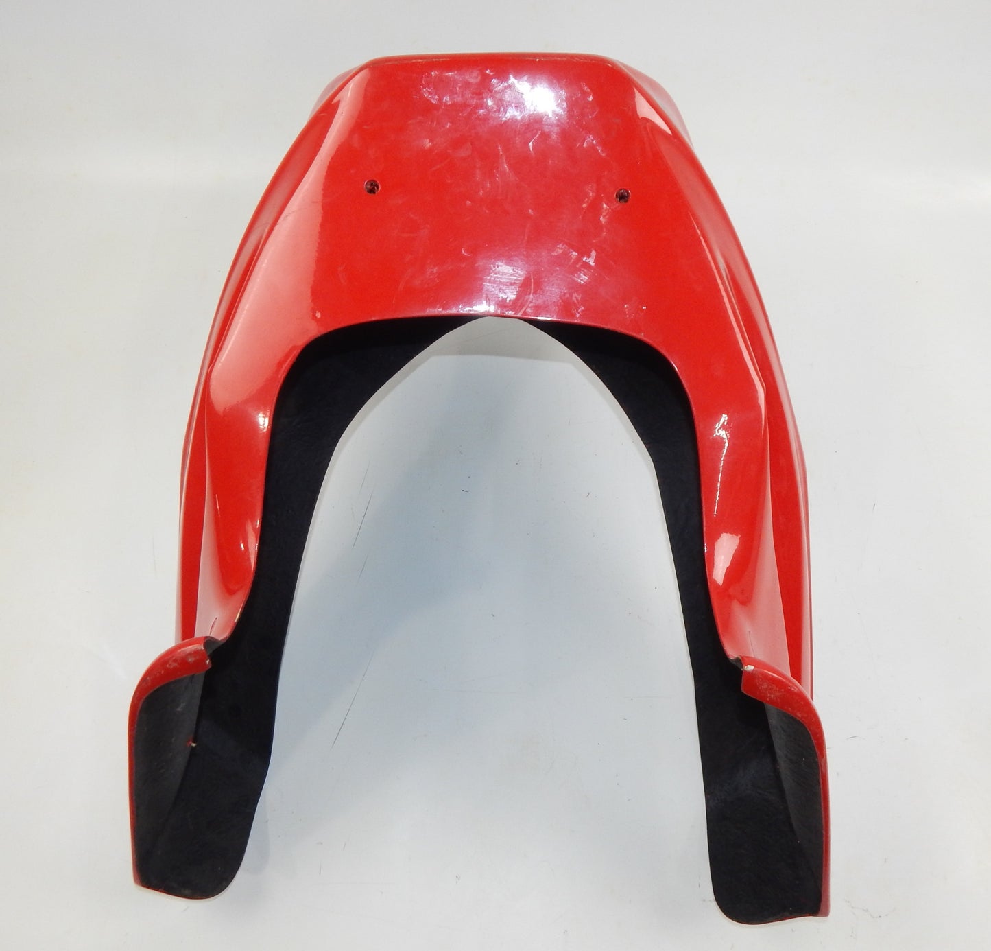 WINDLINE FIBERGLASS FAIRING COWLING+HEADLIGHT RED SUZUKI 27"x21" VINTAGE ITALY - MotoRaider