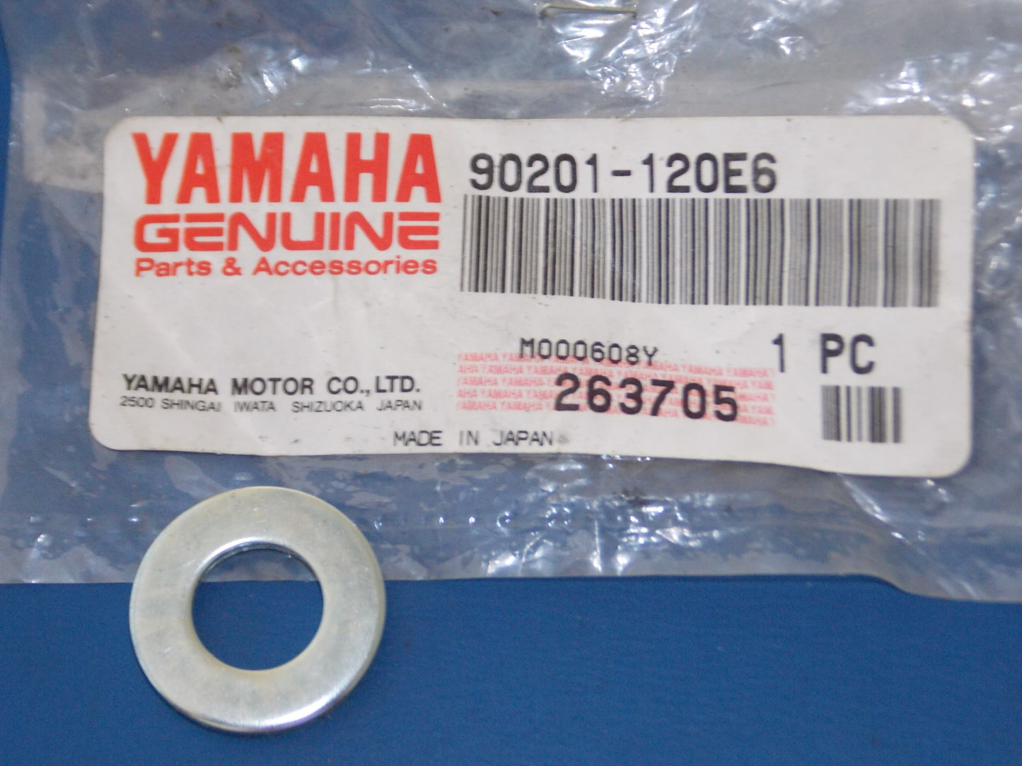 NOS YAMAHA 1981-2005 TT600 YFM350 IT175/250 XV12 YZ250 WASHER PLATE 90201-120E6 - MotoRaider