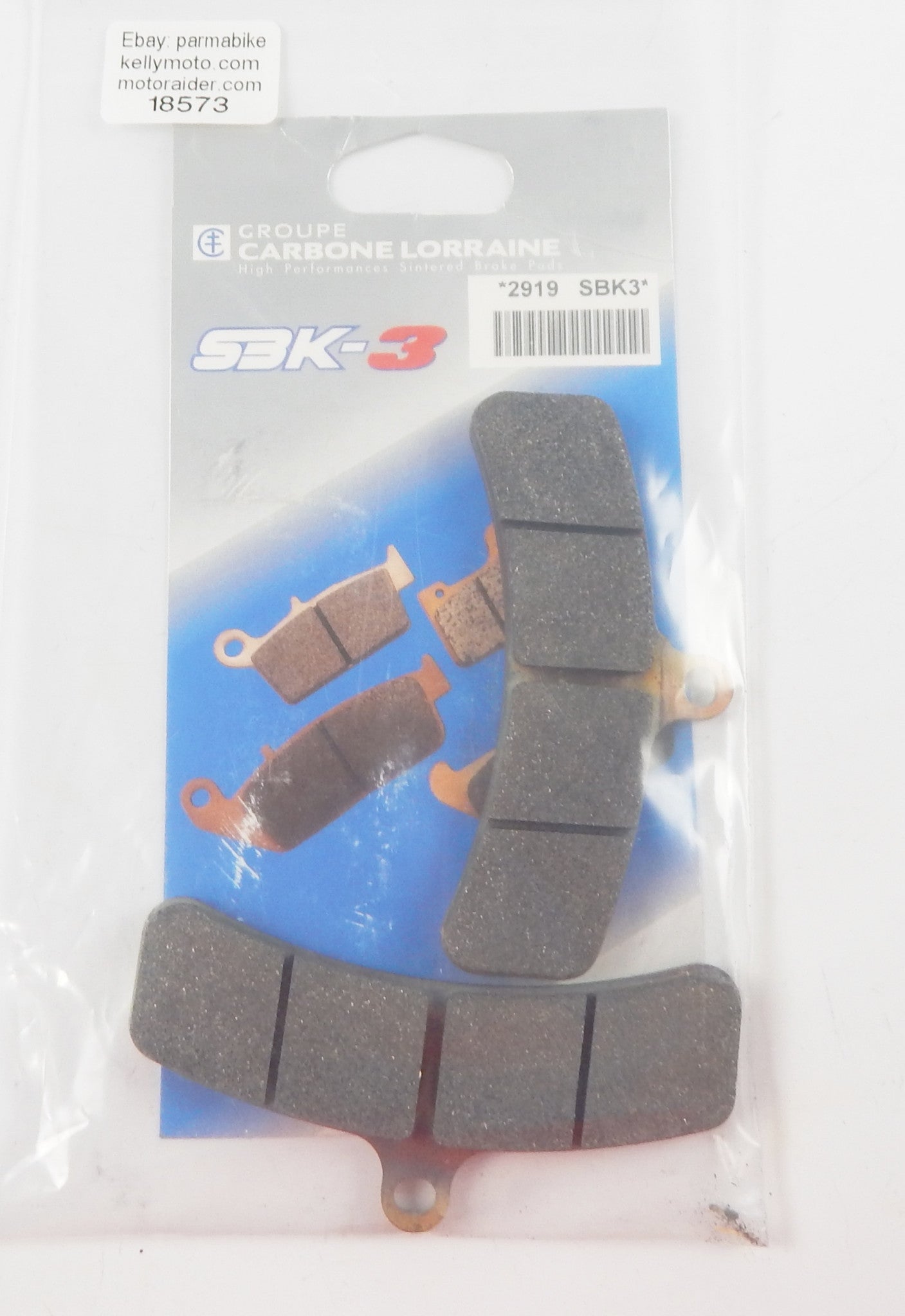 CARBONE HIGH PERFOMANCES SINTERED MOTORCYCLE BRAKE PADS 2919 SBK3 ROAD RACING - MotoRaider