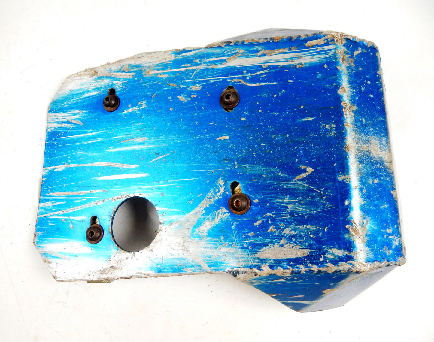 VINTAGE MOTORCYCLE ENGINE FRAME PROTECTOR SKID PLATE 15.25"x11.5" ENDURO CROSS - MotoRaider