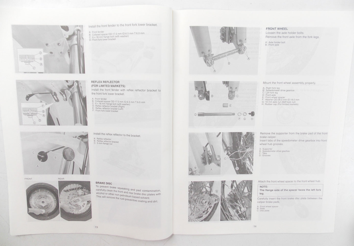 SUZUKI 2005 DR-Z400SMK5 SET-UP MANUAL PAMPHLET BROCHURE ENGLISH 99505-01195-01E - MotoRaider