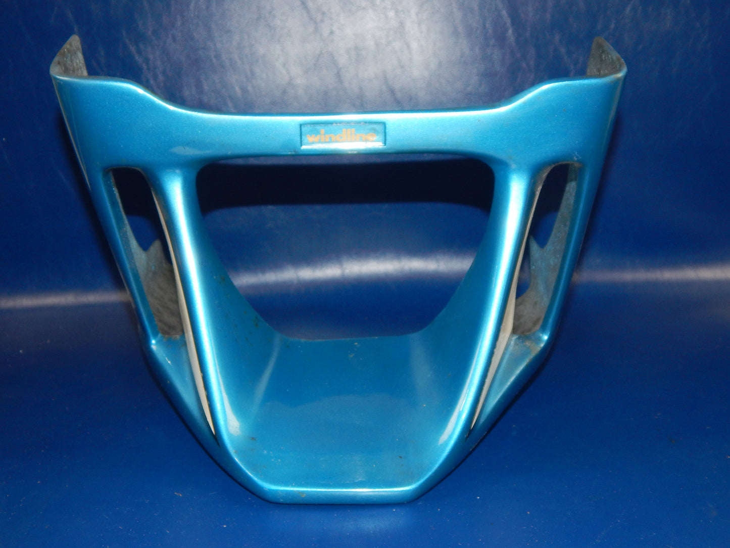 1980's SUZUKI GS GSX WINDLINE FIBERGLASS LOWER FAIRING ENGINE SPOILER COWL BLUE - MotoRaider