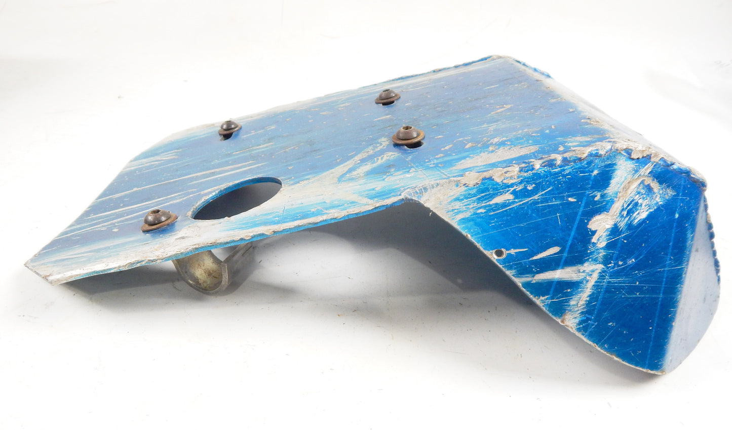 VINTAGE MOTORCYCLE ENGINE FRAME PROTECTOR SKID PLATE 15.25"x11.5" ENDURO CROSS - MotoRaider