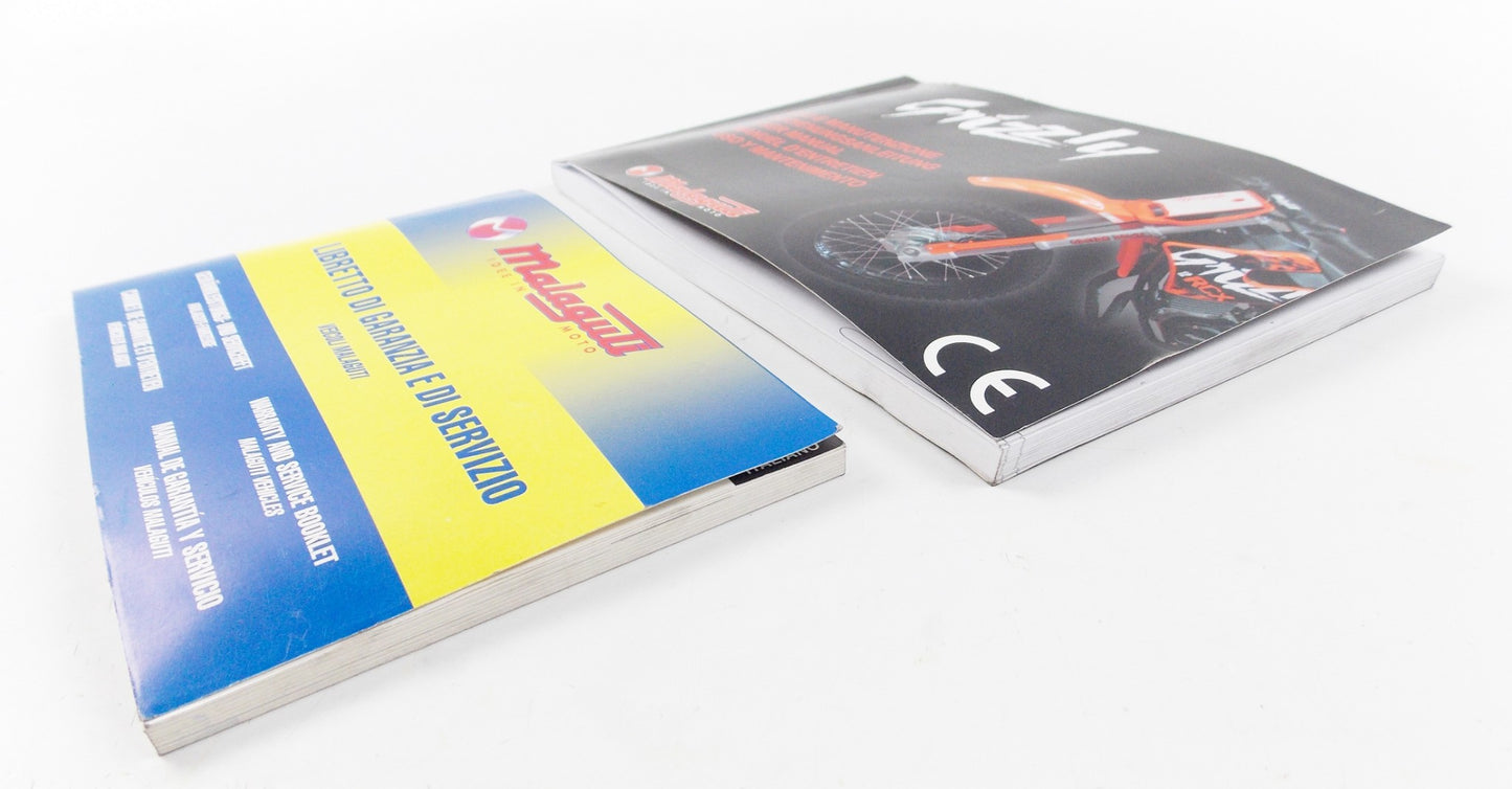 OEM MALAGUTI GRIZZLY 50 MOTOCROSS USER OWNER MANUAL + WARRANTY BOOK - MotoRaider