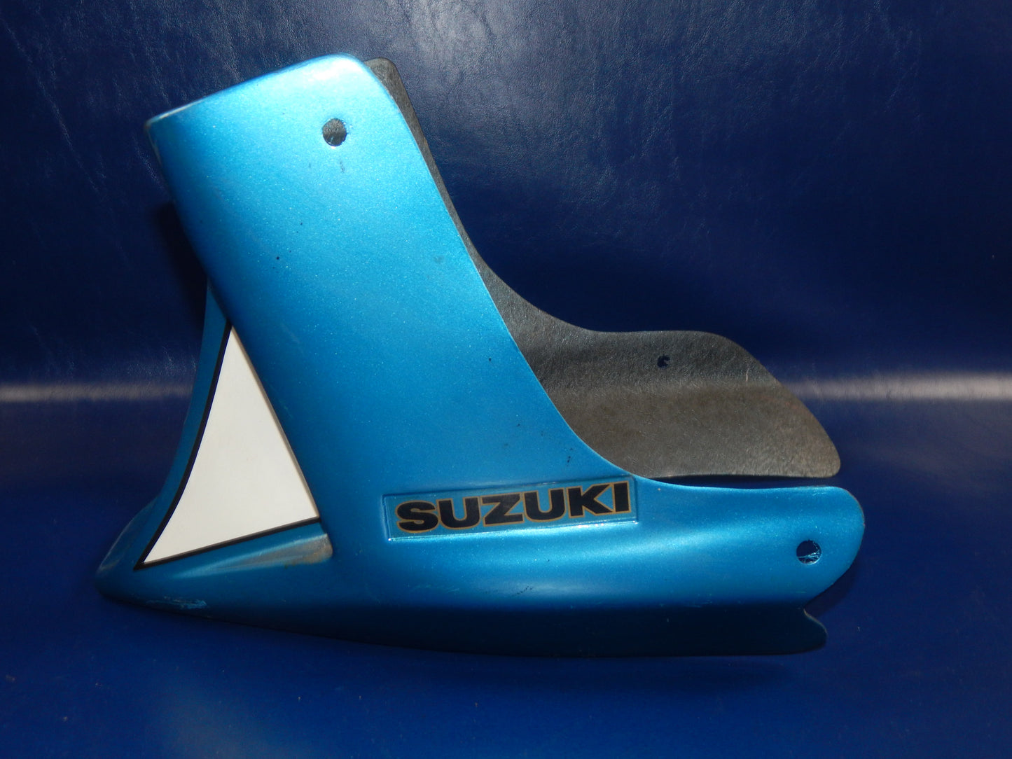 1980's SUZUKI GS GSX WINDLINE FIBERGLASS LOWER FAIRING ENGINE SPOILER COWL BLUE - MotoRaider
