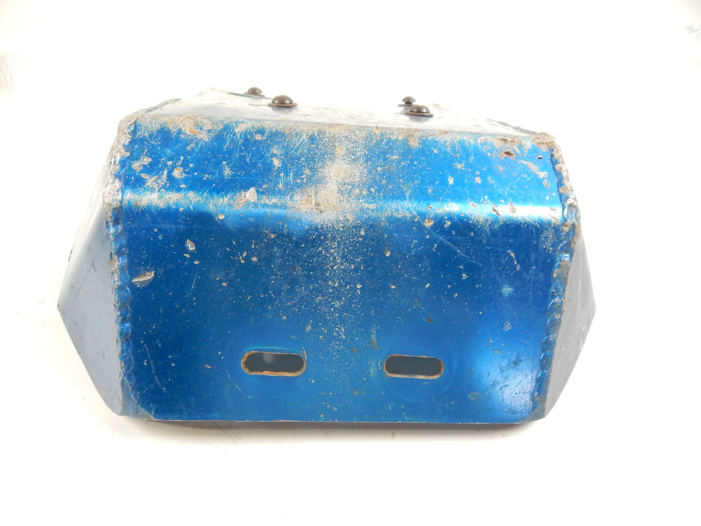VINTAGE MOTORCYCLE ENGINE FRAME PROTECTOR SKID PLATE 15.25"x11.5" ENDURO CROSS - MotoRaider