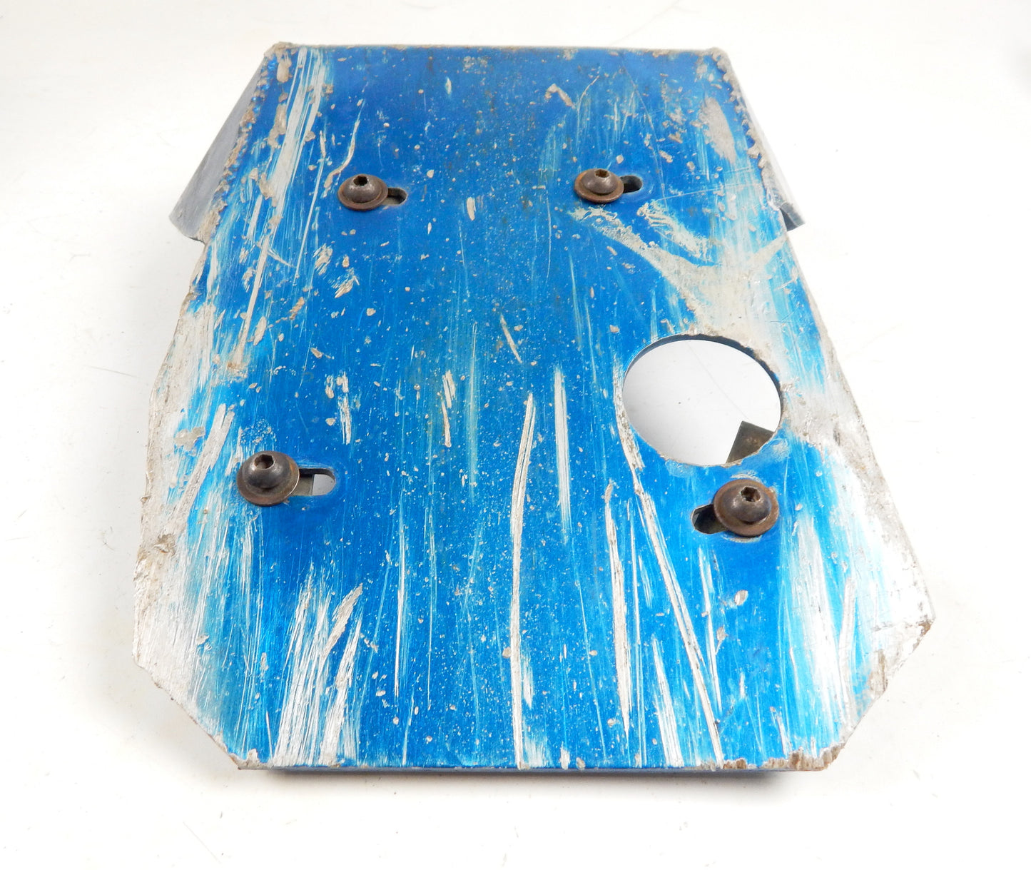 VINTAGE MOTORCYCLE ENGINE FRAME PROTECTOR SKID PLATE 15.25"x11.5" ENDURO CROSS - MotoRaider