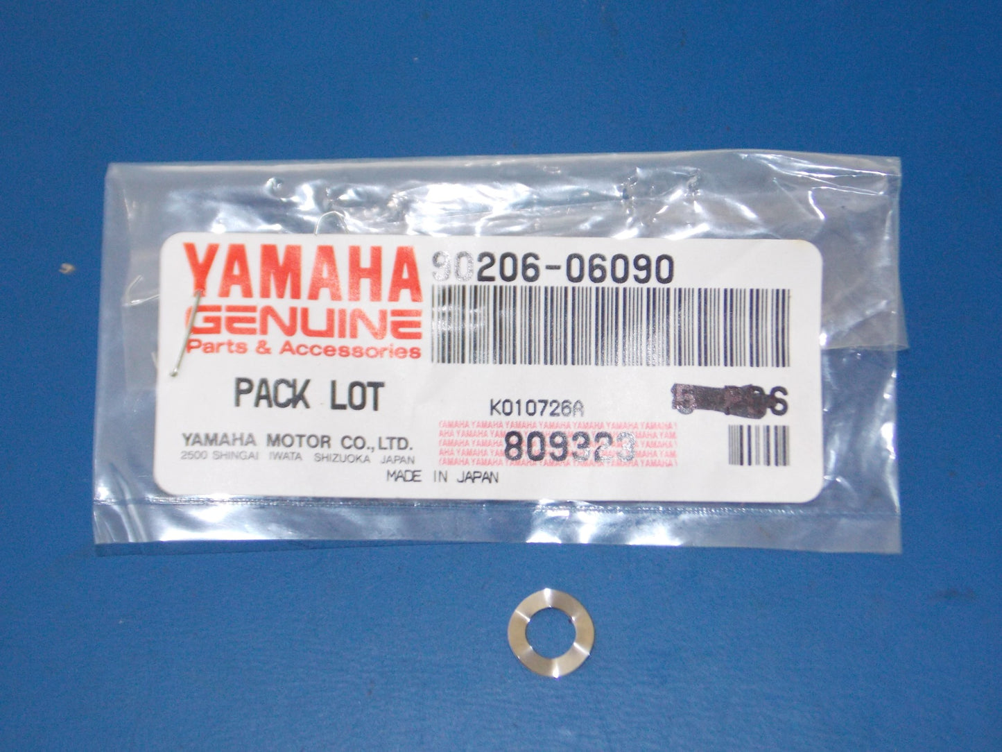 NOS YAMAHA 1978-2018 TT500/250/600 XT500/200 WR200 BW200 WAVE WASHER 90206-06090 - MotoRaider