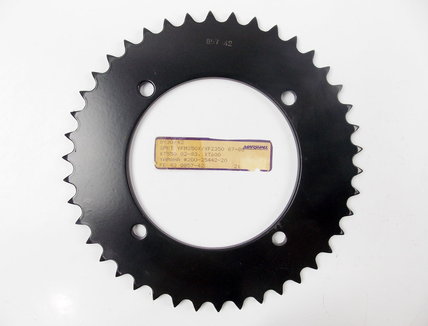 PBR REAR SPROCKET 42T YAMAHA 82-83 XT 600 | 87-88 YFM 350 857-42 | 8Y30/42 - MotoRaider