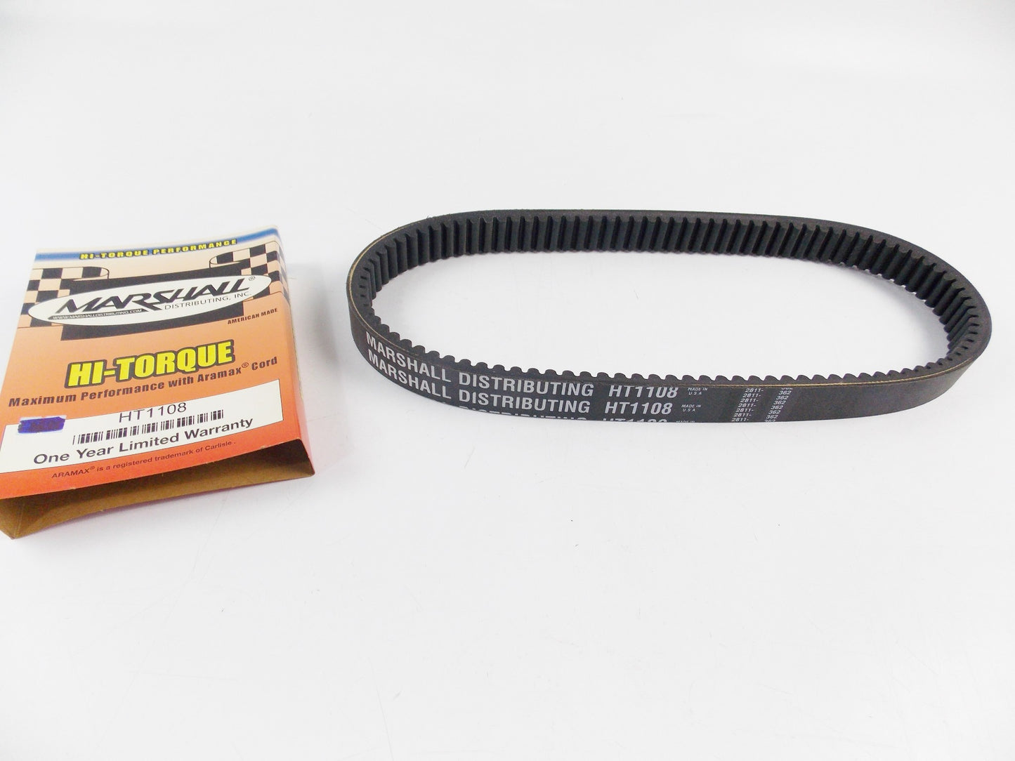 NOS MARSHALL 1986-1987 ALPINE 1985 MIRAGE III 44-1/8x1-3/8 HI-TORQUE BELT HT1108 - MotoRaider