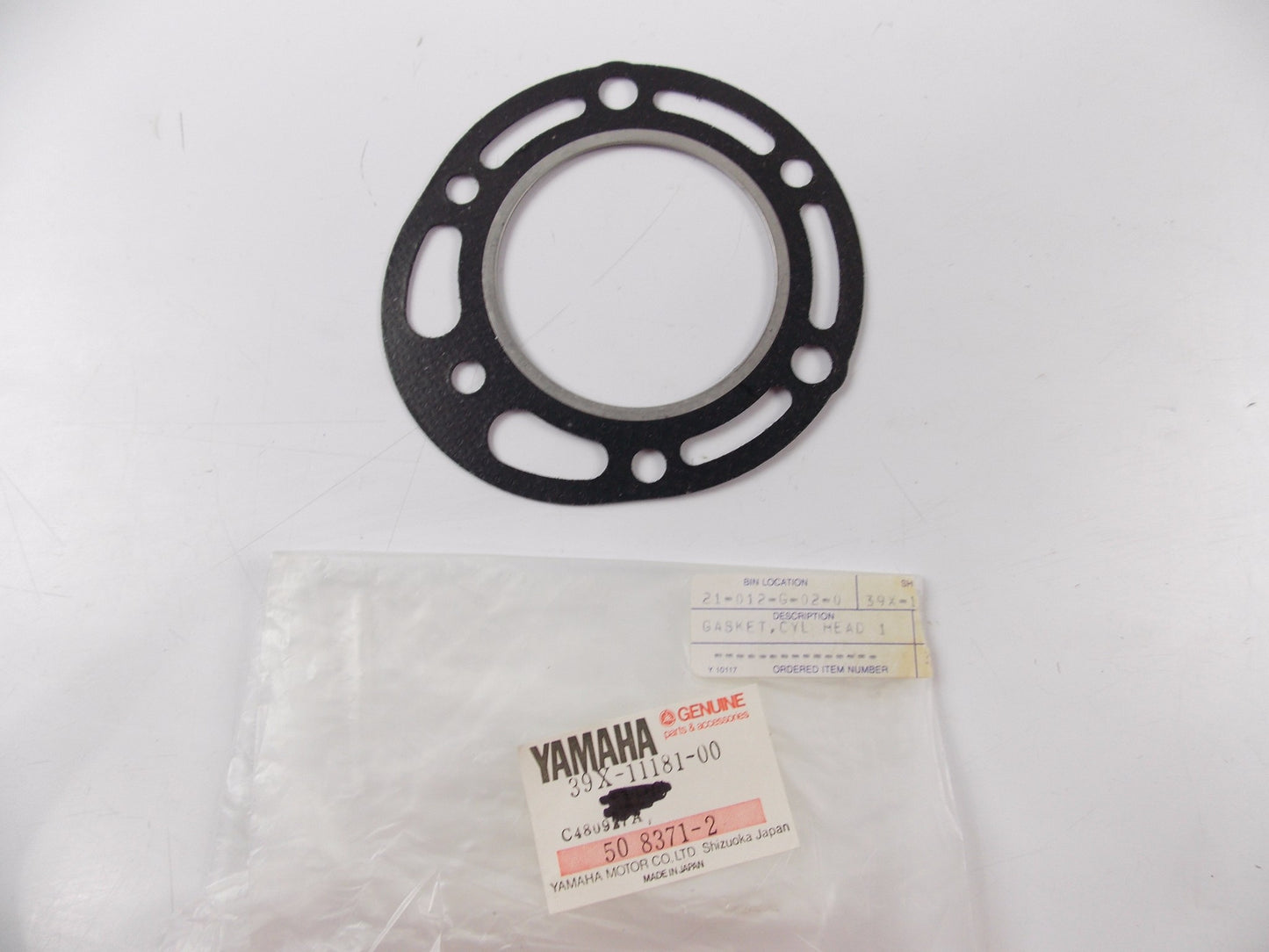 NOS OEM YAMAHA 1985 YZ250 YZ250N GASKET CYLINDER HEAD 39X-11181-00 - MotoRaider