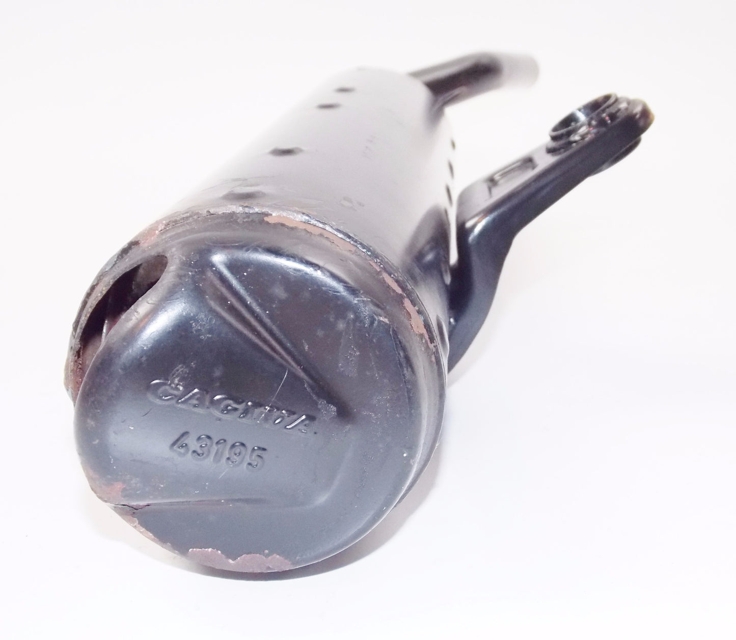 NOS OEM CAGIVA 1980's EXHAUST SILENCER PIPE MUFFLER 43195 | 800L47055 - MotoRaider