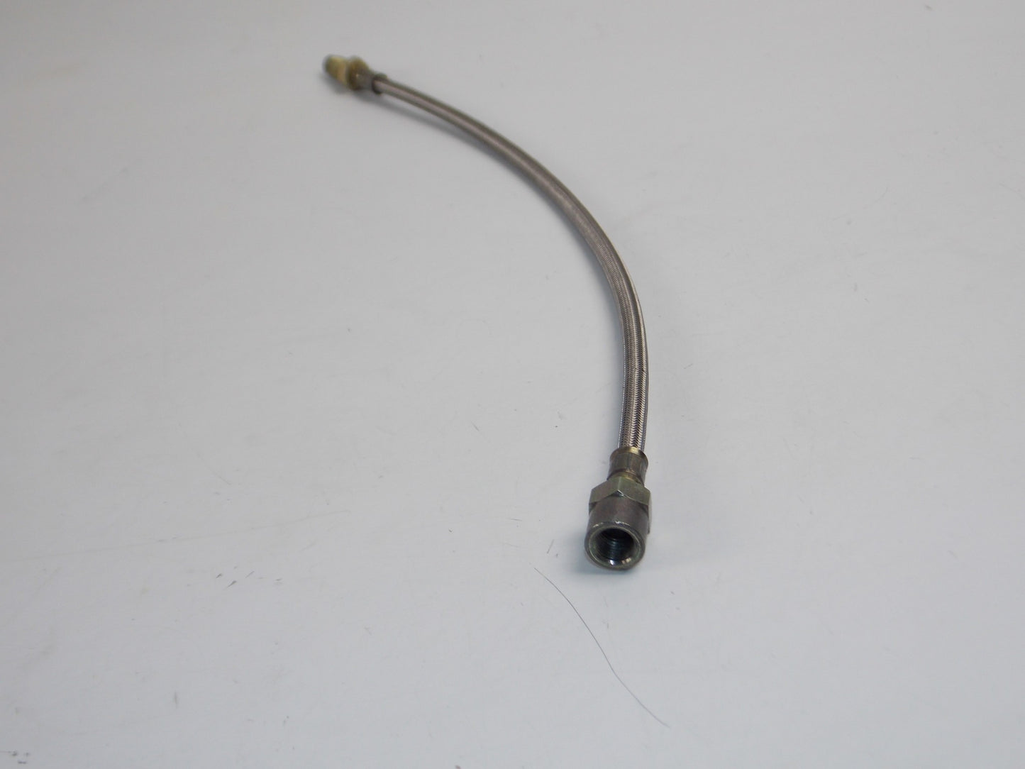 BRAIDED HYDRAULIC HOSE L=390mm THREAD 10mm HOSE OD=7mm MALE FEMALE BRAKE CLUTCH - MotoRaider