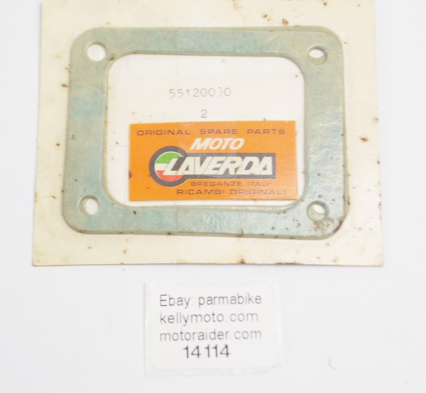 OEM LAVERDA 1985 LB1 125 SPORT CUSTOM MOTOR INTAKE MANIFOLD GASKET 55120030 - MotoRaider
