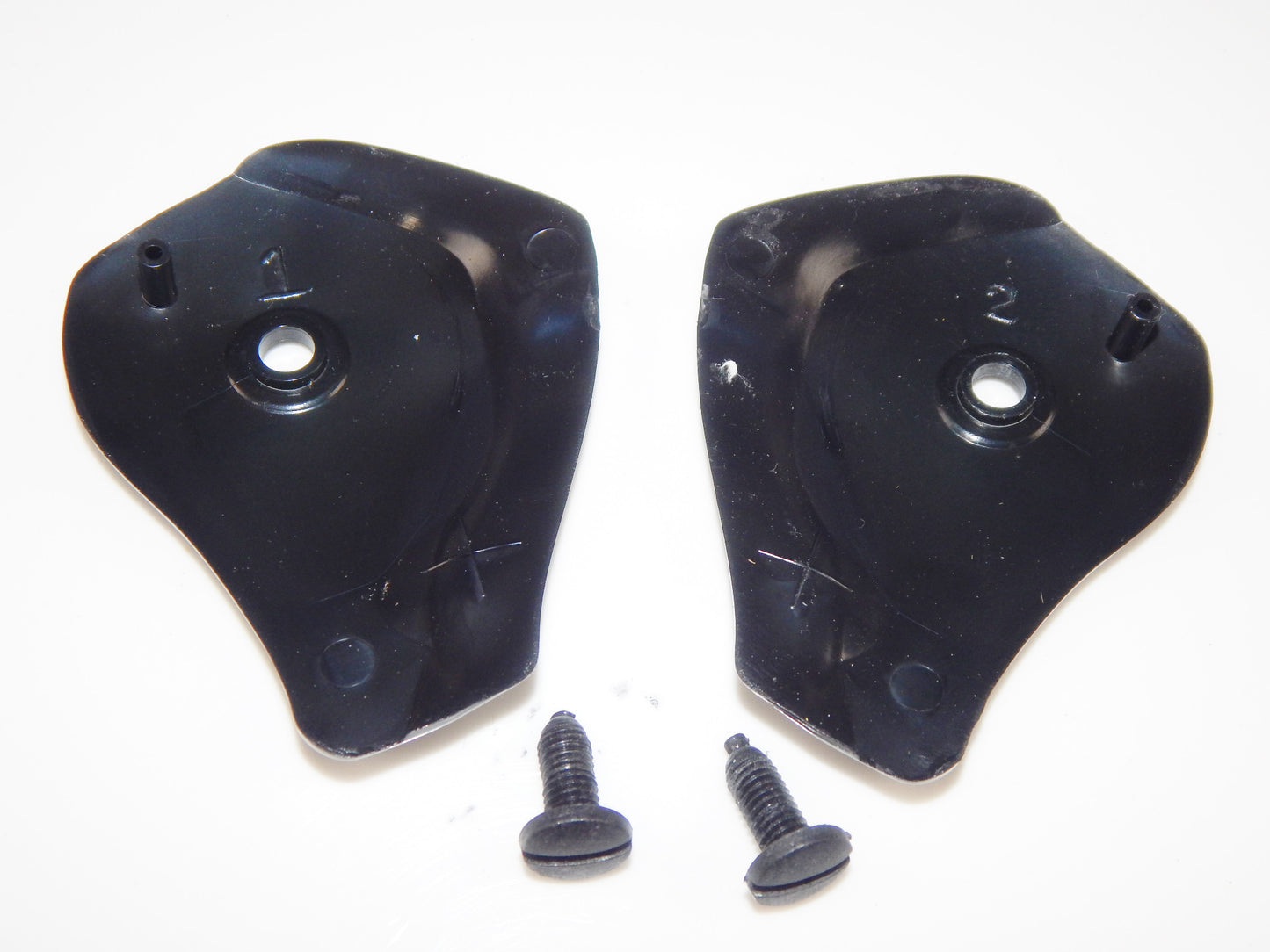 MOTORCYCLE HELMET OPEN FACE VISOR SCREEN SPIRIT CLEAR+SCREWS+COVER PLATE 050192 - MotoRaider