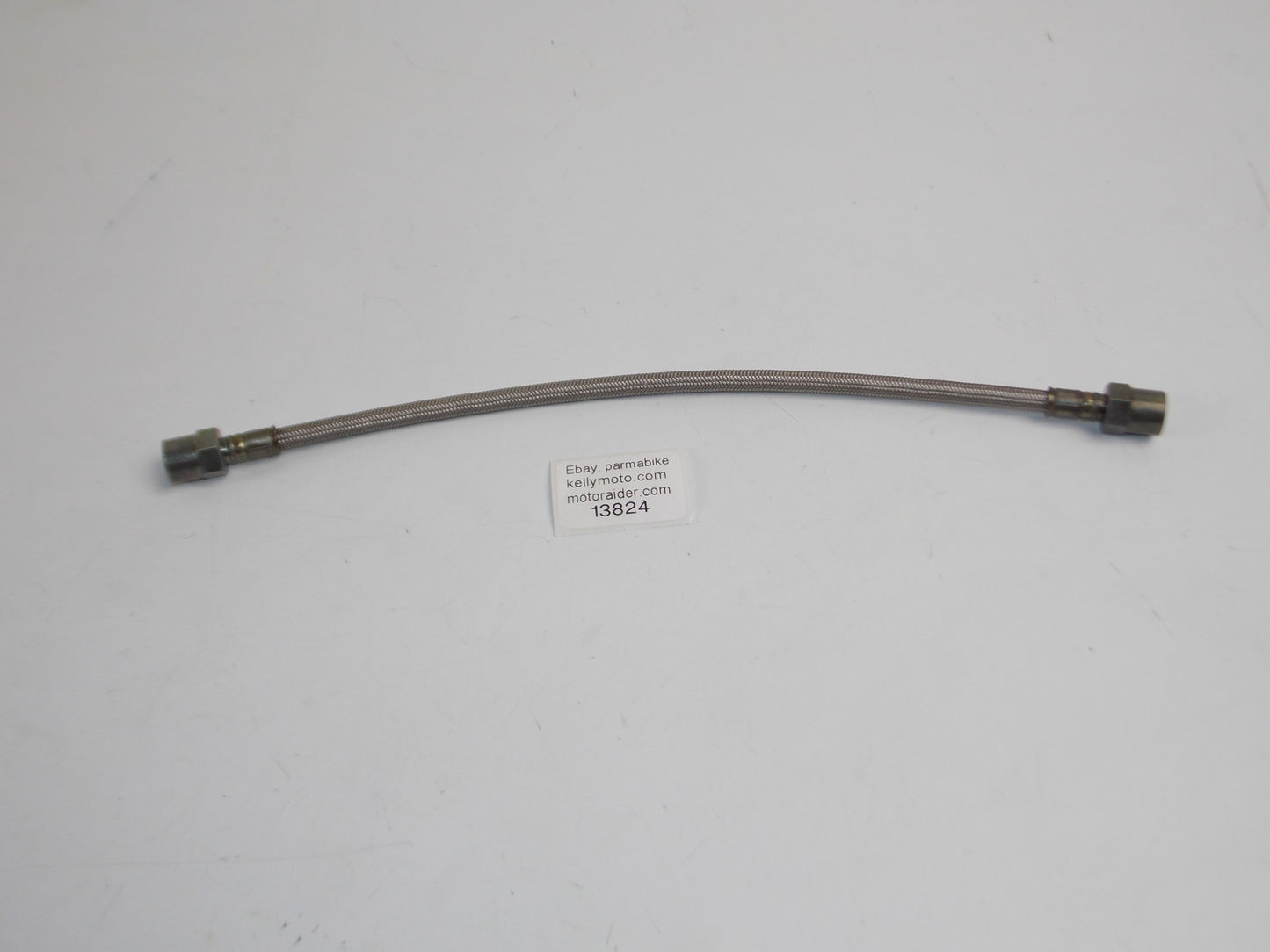 BRAIDED HYDRAULIC HOSE L=305mm THREAD 10mm OD=7mm MALE MALE BRAKE CLUTCH - MotoRaider