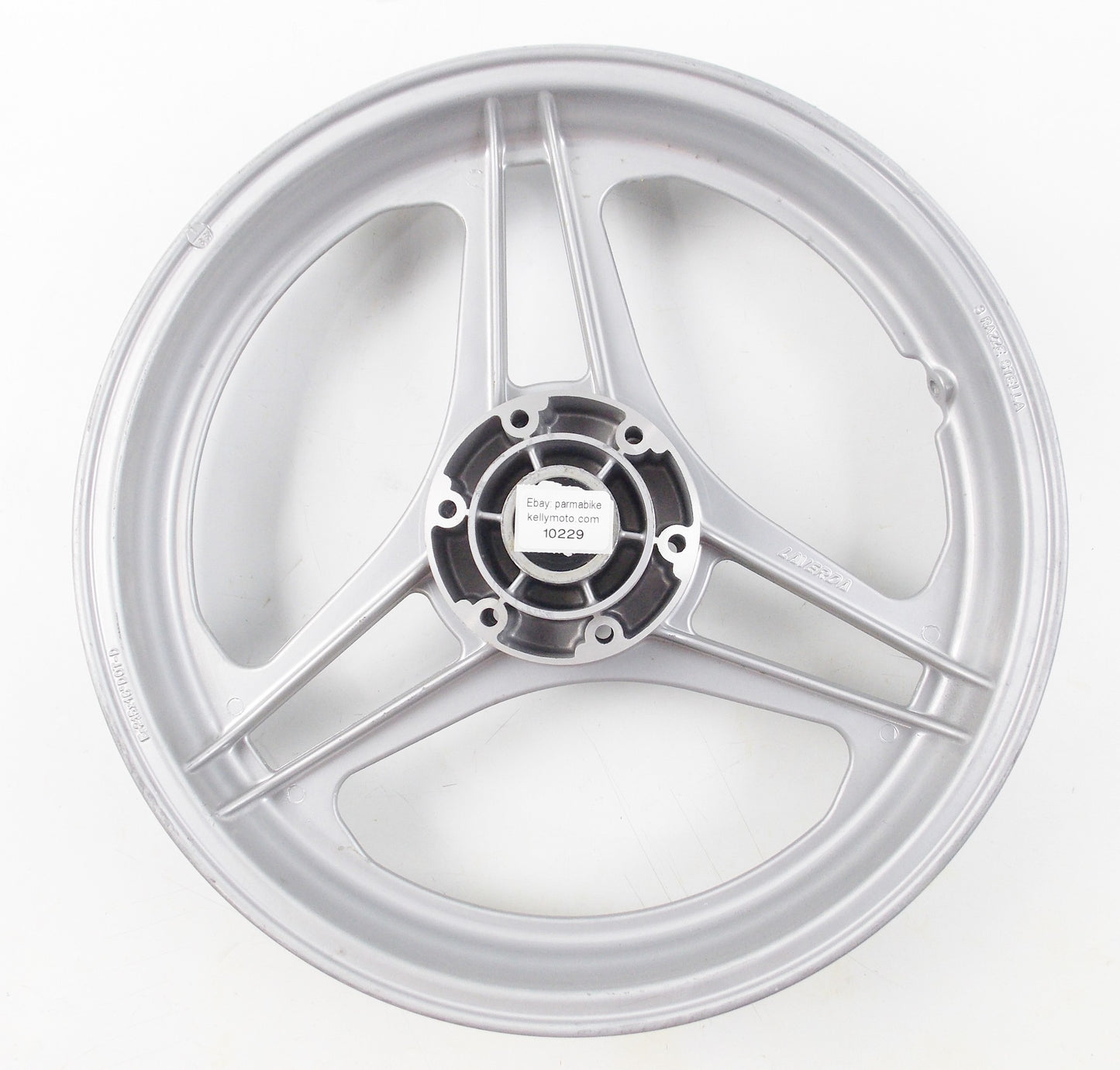 NOS OEM LAVERDA FRONT WHEEL RIM E-2.15X16" DOT-D 3 RAZZE STELLA SILVER - MotoRaider