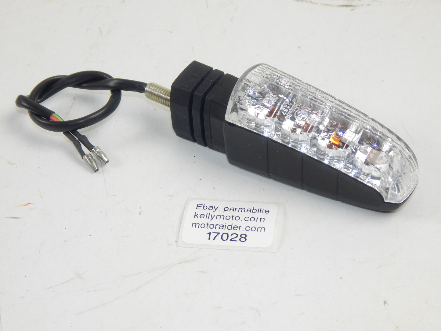 MOTORCYCLE SCOOTER MOPED LED TURN SIGNAL BLINKER FLASHER L=4.25" - MotoRaider